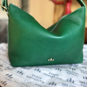 Green Leather Shoulder Bag